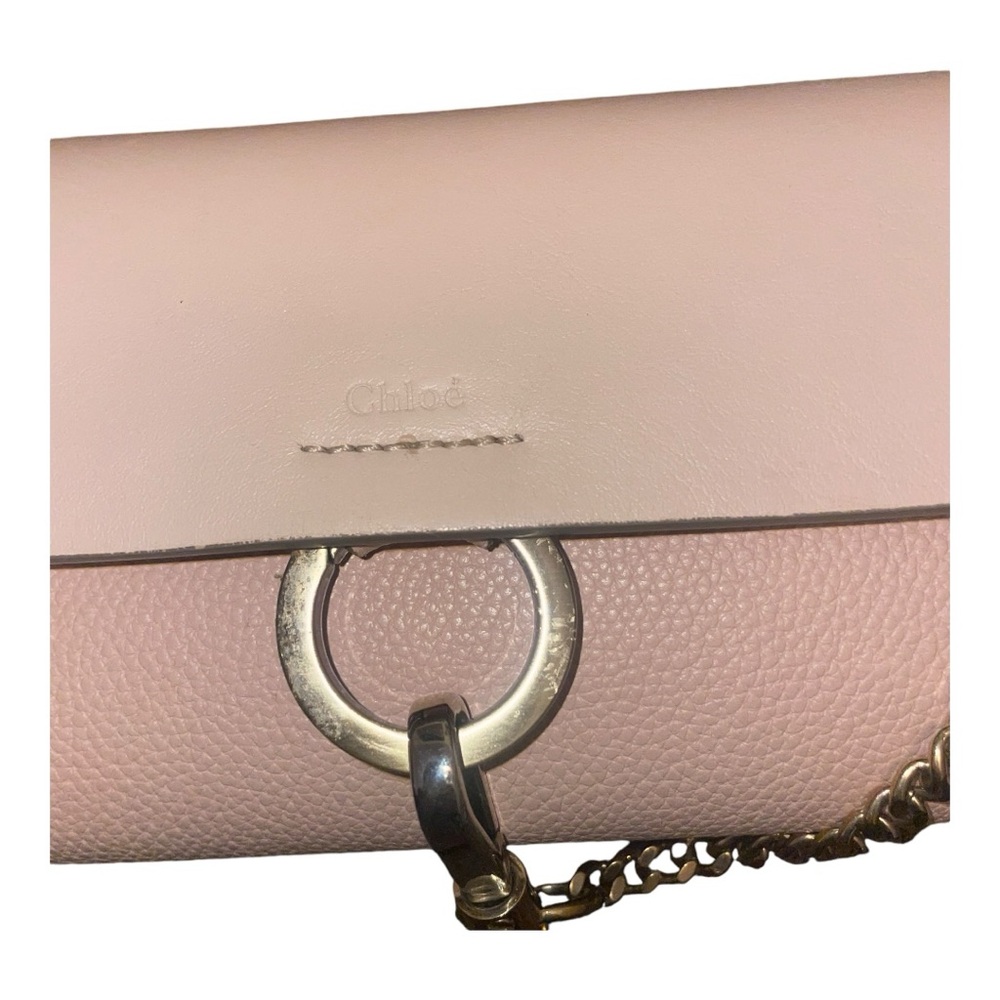 Chloé Faye Leather Suede Light Pink Crossbody Bag Shoulder Bag